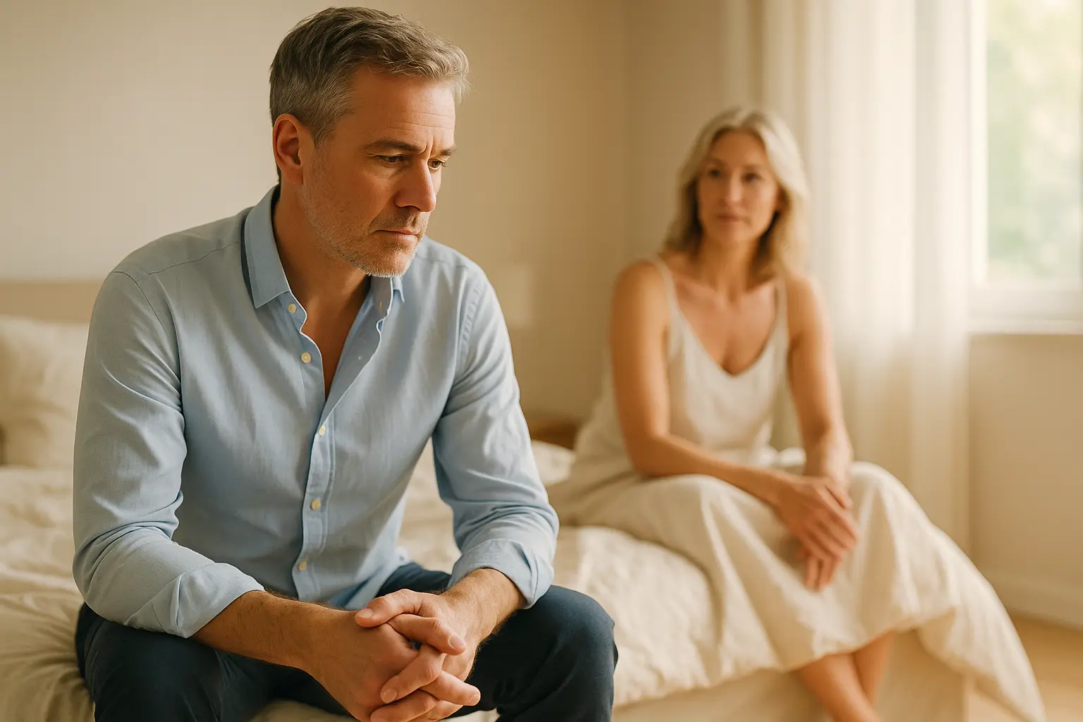 Männliche Wechseljahre und Testosteron: Was Paare über Lust und Stimmung wissen sollten